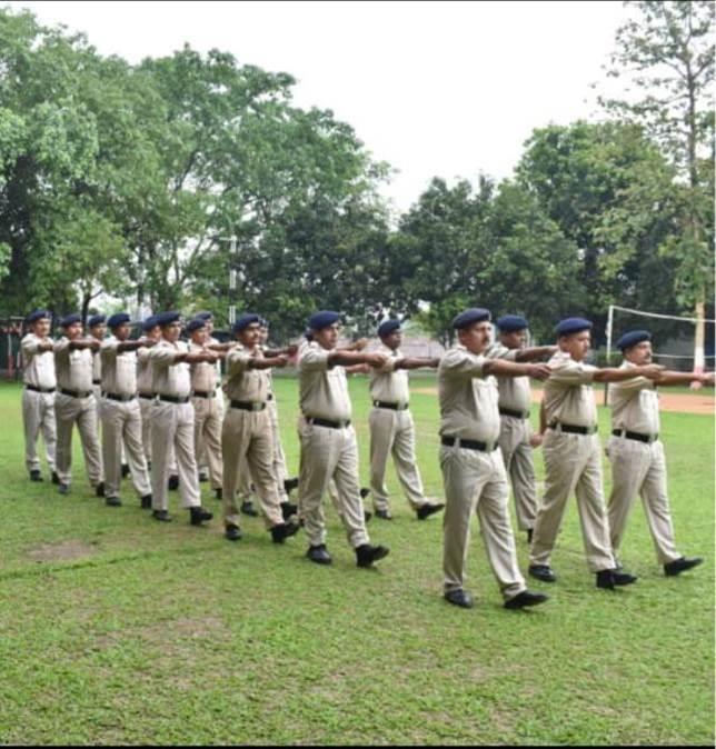 Weekly parade at 173 Bn